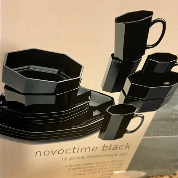 Black Dinnerware Set - Picture 8 of 9